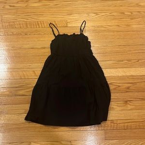 Target Wild Fable women’s size XS black babydoll mini dress.